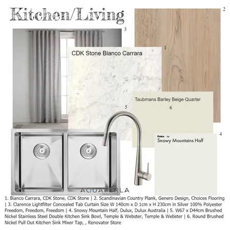 Kitchen Living  - Mum final Interior Design Mood Board by DominiqueCondo on Style Sourcebook