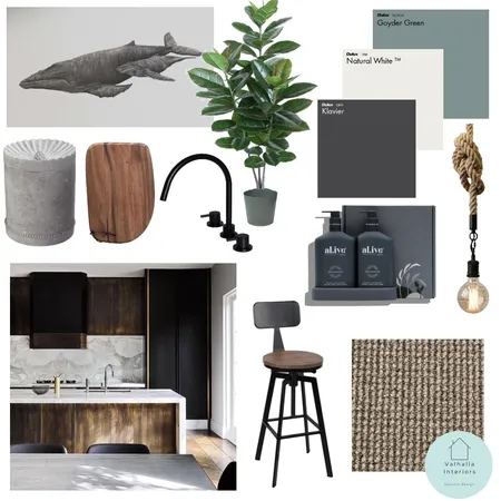 Soft Industrial Kitchen 1 Interior Design Mood Board by Valhalla Interiors on Style Sourcebook