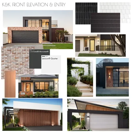 K&K Front elevation Interior Design Mood Board by klaudiamj on Style Sourcebook