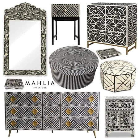 Mahlia black Interior Design Mood Board by Thediydecorator on Style Sourcebook