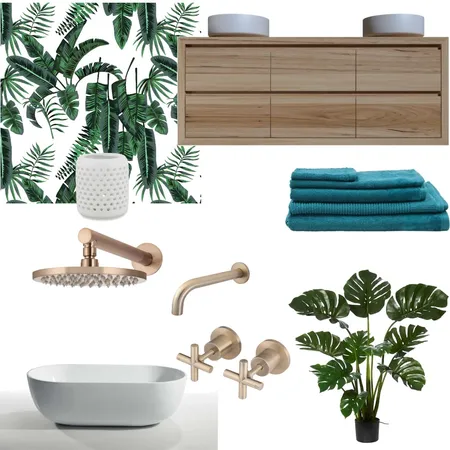 bathroom palm Interior Design Mood Board by Fresh Start Styling & Designs