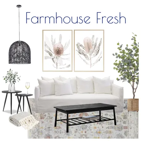 Farmhouse Fresh Living Interior Design Mood Board by Kohesive on Style Sourcebook