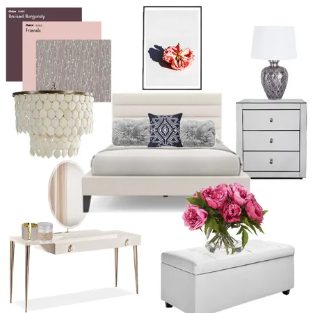 Bedroom Module 9 Interior Design Mood Board by Black Dahlia Interiors on Style Sourcebook