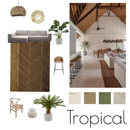 Tropical Interior Design Mood Board by elizabethwilde