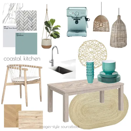 Coastal Kitchen Interior Design Mood Board by Jo Murphy on Style Sourcebook