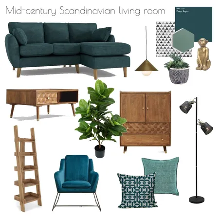 Mid-century Scandinavian apartment Interior Design Mood Board by Eleni on Style Sourcebook