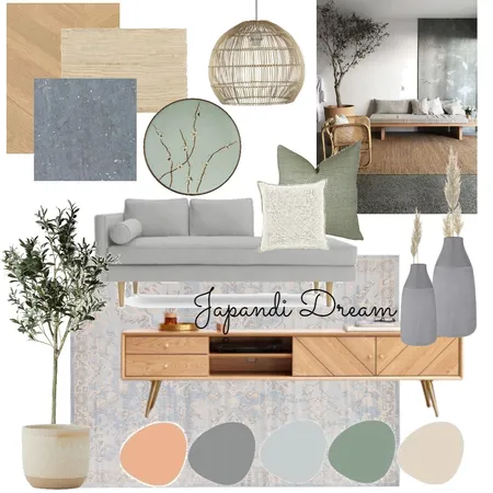 Japanese Boho Interior Design Mood Board by GailEsterhuyse on Style Sourcebook