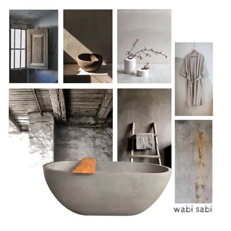 Wabi Sabi Bathroom Interior Design Mood Board by Grace Louise Doughty on Style Sourcebook