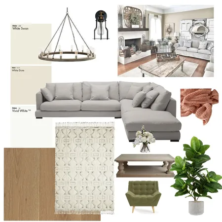 Modern Farmhouse Interior Design Mood Board by Rhiannon on Style Sourcebook