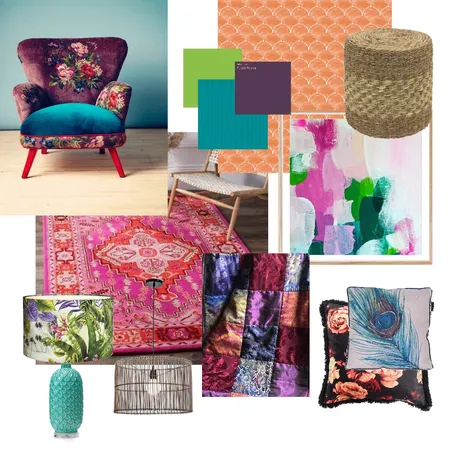 Bohemian Bedroom Interior Design Mood Board by Sorrythankyou79 on Style Sourcebook