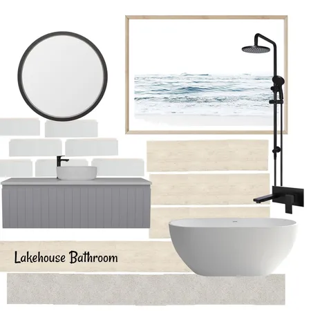 CAL lakeside bathroom Interior Design Mood Board by CALproject