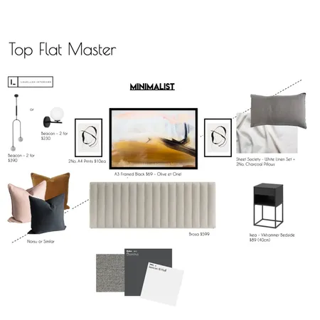 Top Flat Master Interior Design Mood Board by Louellen on Style Sourcebook