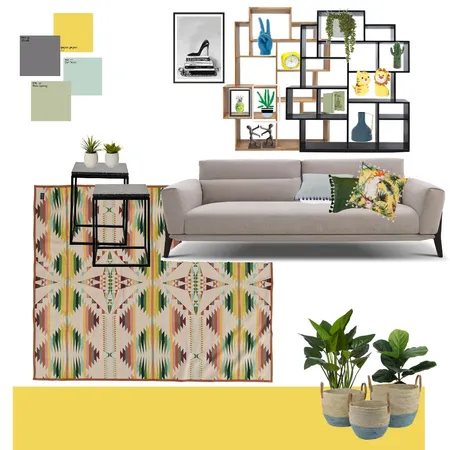 סלון בית - דוגמה לוח השראה Interior Design Mood Board by NOYA on Style Sourcebook