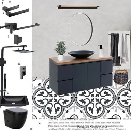 Bathroom Module 9 Interior Design Mood Board by Style by Sisters on Style Sourcebook