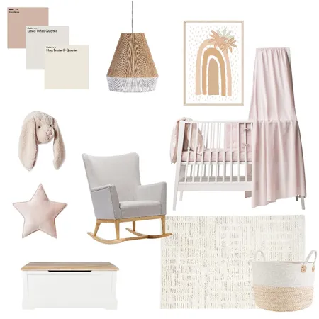 Baby Girl's Nursey Interior Design Mood Board by Lauren Hooligan on Style Sourcebook