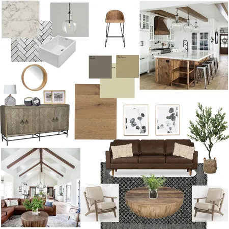 Mid Century Modern Farmhouse Interior Design Mood Board by Jschaffner on Style Sourcebook