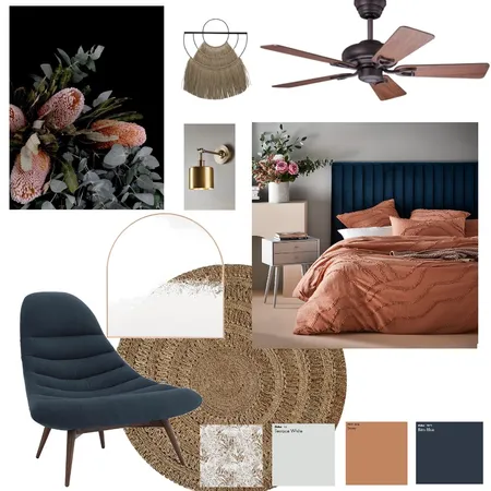 Boho bedroom Interior Design Mood Board by Style by Sisters on Style Sourcebook