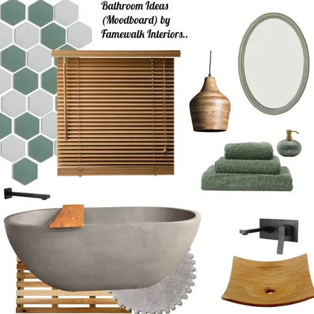 Bathroom Time Interior Design Mood Board by Famewalk Interiors on Style Sourcebook
