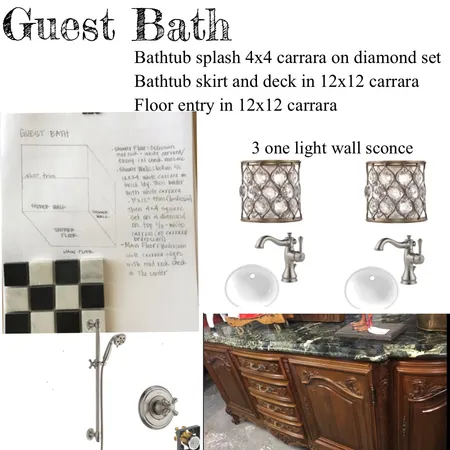Guest Bath Interior Design Mood Board by KerriBrown on Style Sourcebook