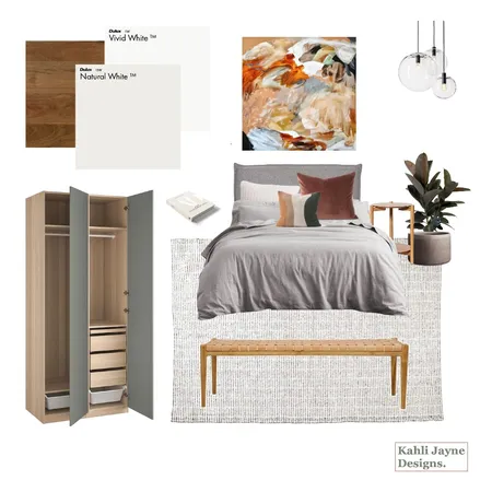 Japandi bedroom Interior Design Mood Board by Kahli Jayne Designs on Style Sourcebook