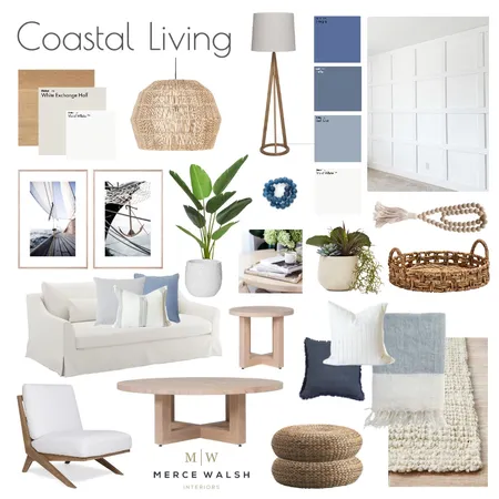Coastal Living Interior Design Mood Board by Merce Walsh Interiors on Style Sourcebook