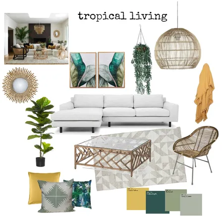 tropical living Interior Design Mood Board by LaurenBowers on Style Sourcebook