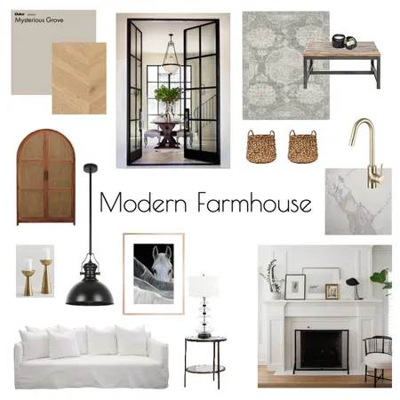 Modern Farmhouse Interior Design Mood Board by Jennae on Style Sourcebook