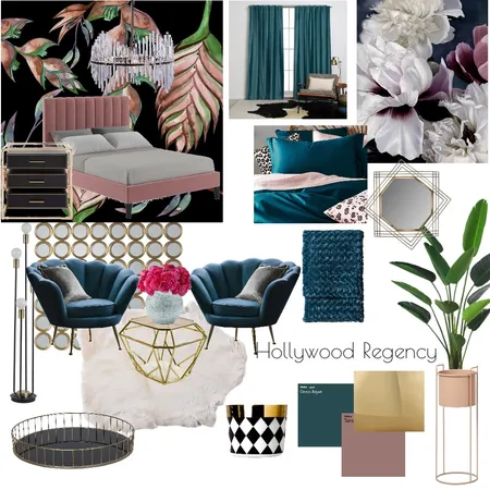 Hollywood regency Interior Design Mood Board by Pooja on Style Sourcebook