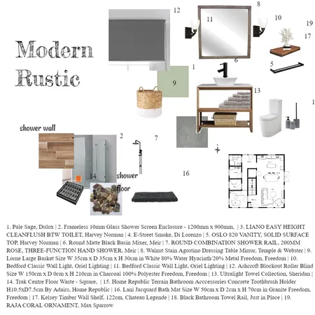 rustic bathroom Interior Design Mood Board by woodlandgypsy on Style Sourcebook
