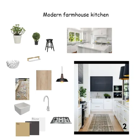 Modern Farmhouse Kitchen Interior Design Mood Board by sli99ca on Style Sourcebook