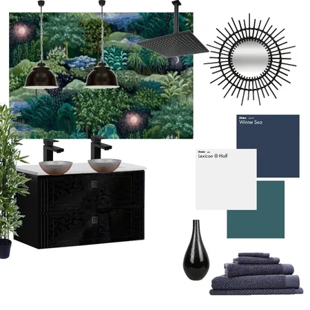 Midnight Bathroom Interior Design Mood Board by HGInteriorDesign on Style Sourcebook