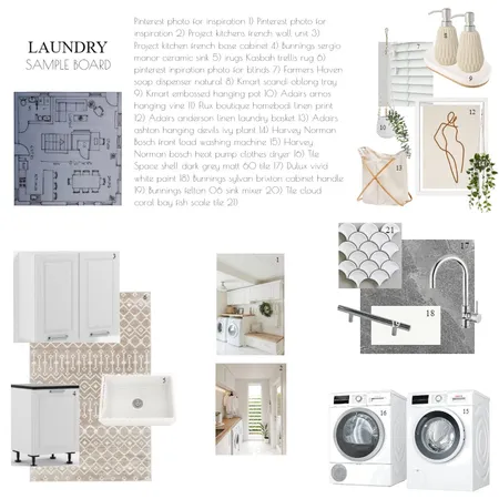 Laundry sample board Interior Design Mood Board by Amy_RC on Style Sourcebook