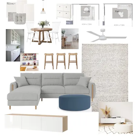 Steph family room Interior Design Mood Board by Rhiannon Lee, Oleander & Finch Interiors on Style Sourcebook