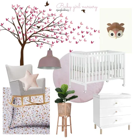 Baby Girl Nursery Interior Design Mood Board by ESST. INTERIORS on Style Sourcebook