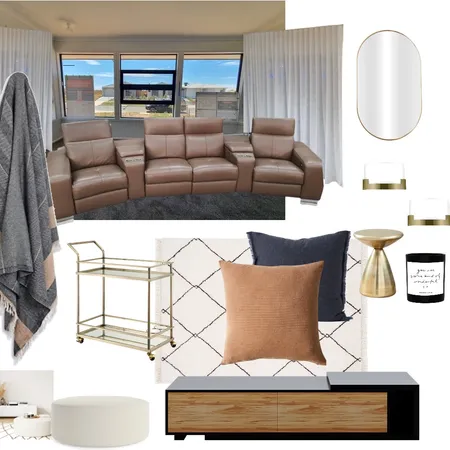 -Ankita theatre room Interior Design Mood Board by Oleander & Finch Interiors on Style Sourcebook