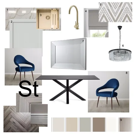 sample board 2 - kitchen/dining Interior Design Mood Board by rakayaharding on Style Sourcebook