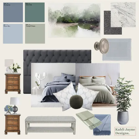 Hoffman Main Bedroom Interior Design Mood Board by Kahli Jayne Designs on Style Sourcebook