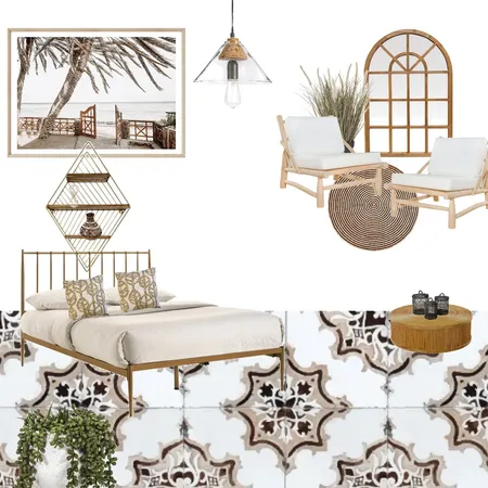קורל חדר שינה בסגנון חופשה Interior Design Mood Board by daniel on Style Sourcebook