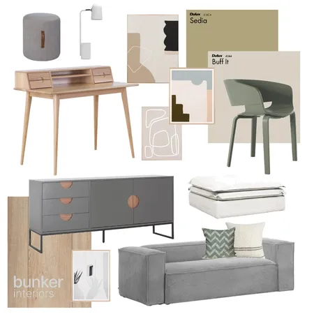 Japan Scandi Study Interior Design Mood Board by Bunker Interiors on Style Sourcebook