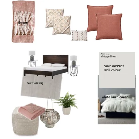 Kate Hodge bedroom Interior Design Mood Board by Graceful Lines Interiors on Style Sourcebook
