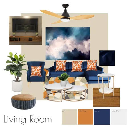 Split Complementary Interior Design Mood Board by Alonica_Abad