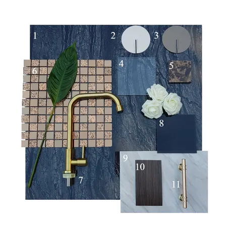 Kitchen Material Board Interior Design Mood Board by Zerie Rico Design Studio on Style Sourcebook