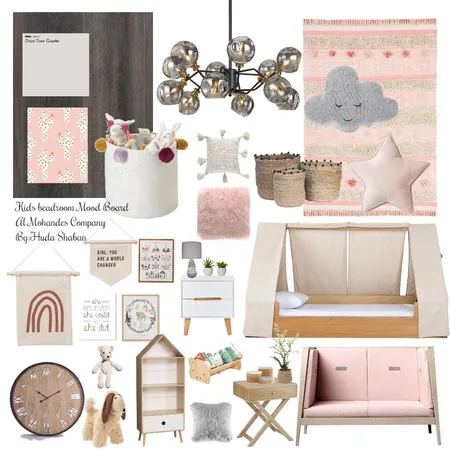 GIRL BEDROOM MOOD BOARD BY:HUDA SHABAN Interior Design Mood Board by Huda shaban on Style Sourcebook