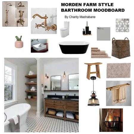 morden farmhouse bathroom Interior Design Mood Board by Charido on Style Sourcebook