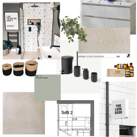Salle de Bain 2 Interior Design Mood Board by efescou on Style Sourcebook