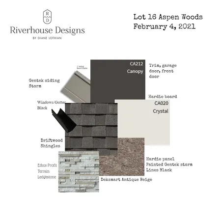 Lot 116 Aspen Woods Interior Design Mood Board by Riverhouse Designs on Style Sourcebook