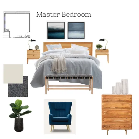 MASTER BEDROOM 2 Interior Design Mood Board by Organised Design by Carla on Style Sourcebook