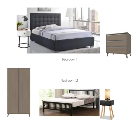 Bedrooms 1 and 2  @ 145 Effra Gardens Interior Design Mood Board by H | F Interiors on Style Sourcebook