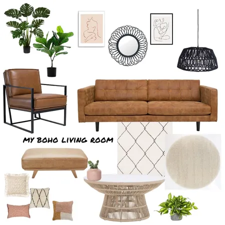 Boho living Interior Design Mood Board by Union Design on Style Sourcebook