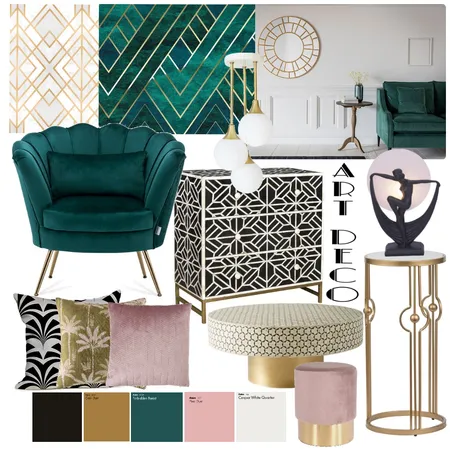 Art Deco Interior Design Mood Board by Ali Falcs on Style Sourcebook